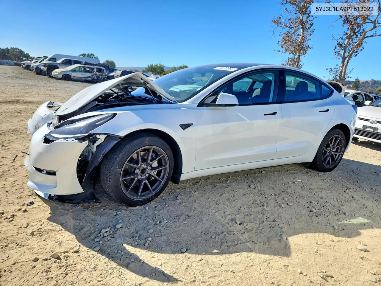 TESLA MODEL 3 2023, VIN 5YJ3E1EA9PF612022