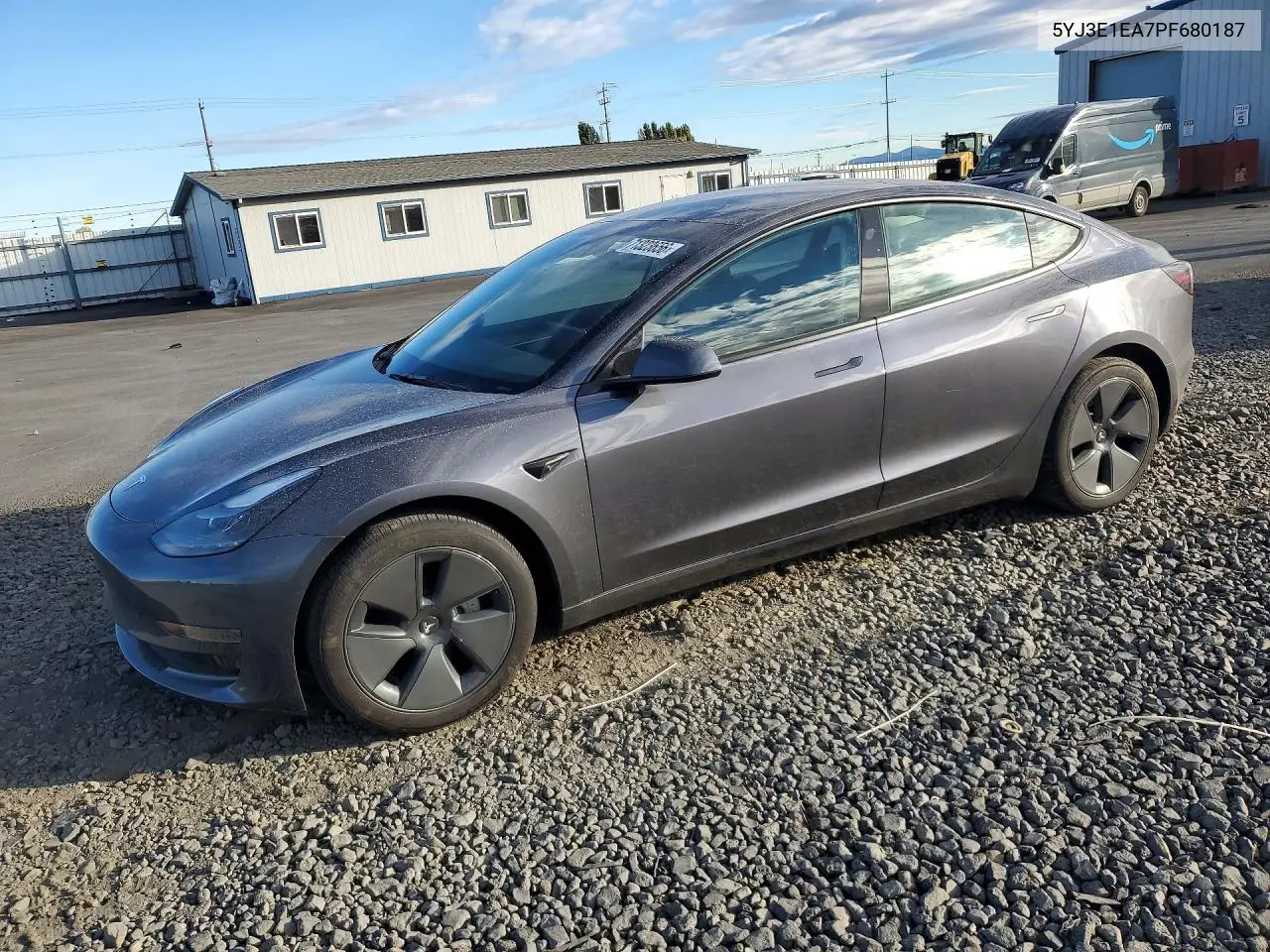 TESLA MODEL 3 2023, VIN 5YJ3E1EA7PF680187
