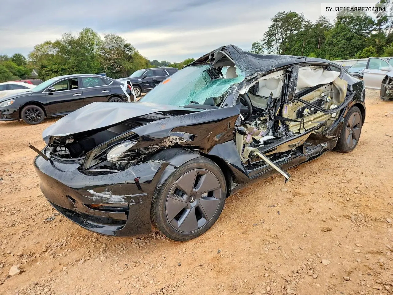TESLA MODEL 3 2023, VIN 5YJ3E1EA8PF704304