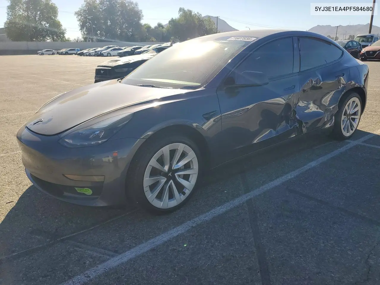 TESLA MODEL 3 2023, VIN 5YJ3E1EA4PF584680