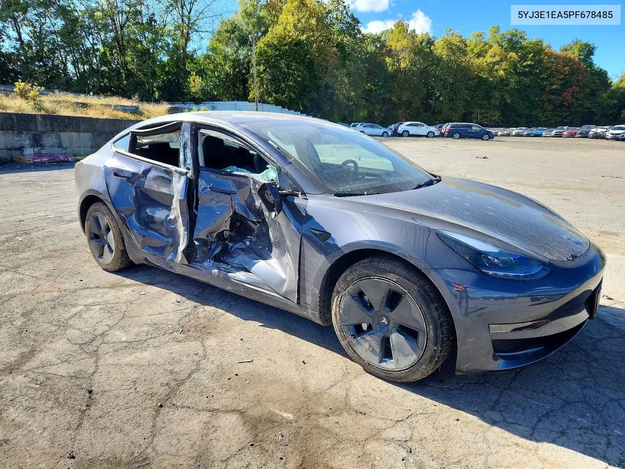TESLA MODEL 3 2023, VIN 5YJ3E1EA5PF678485