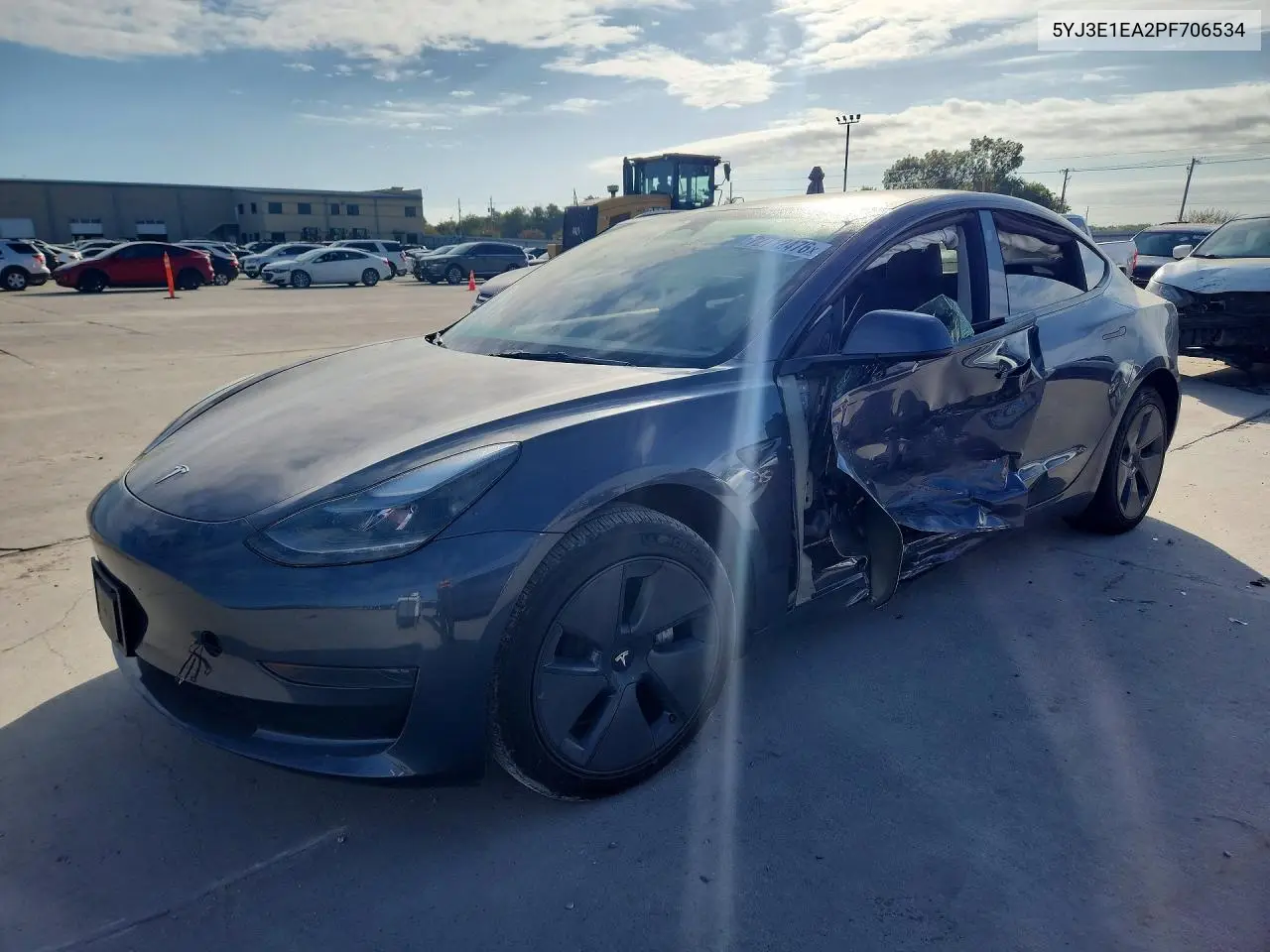 TESLA MODEL 3 2023, VIN 5YJ3E1EA2PF706534