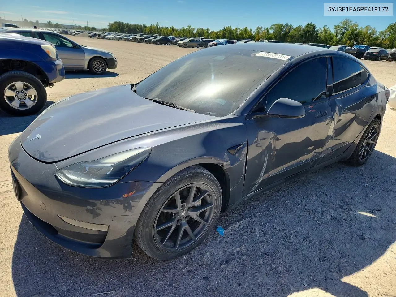TESLA MODEL 3 2023, VIN 5YJ3E1EA5PF419172