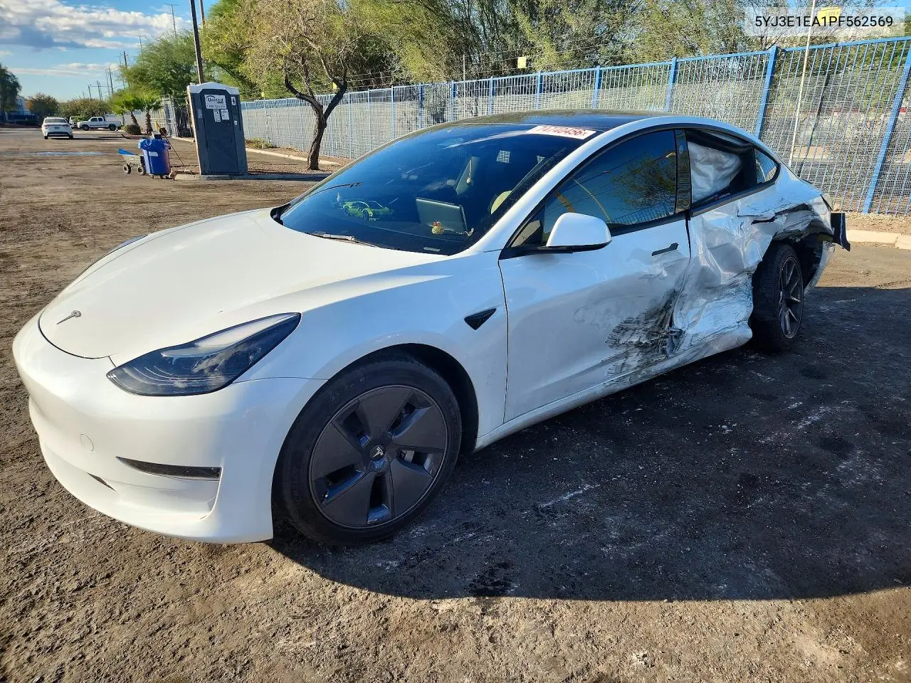 TESLA MODEL 3 2023, VIN 5YJ3E1EA1PF562569