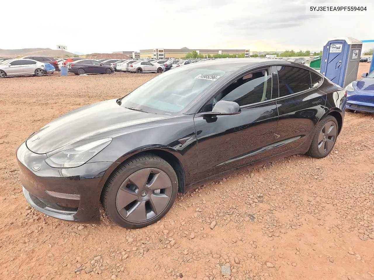 TESLA MODEL 3 2023, VIN 5YJ3E1EA9PF559404
