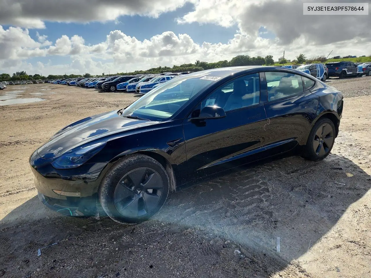 TESLA MODEL 3 2023, VIN 5YJ3E1EA3PF578644