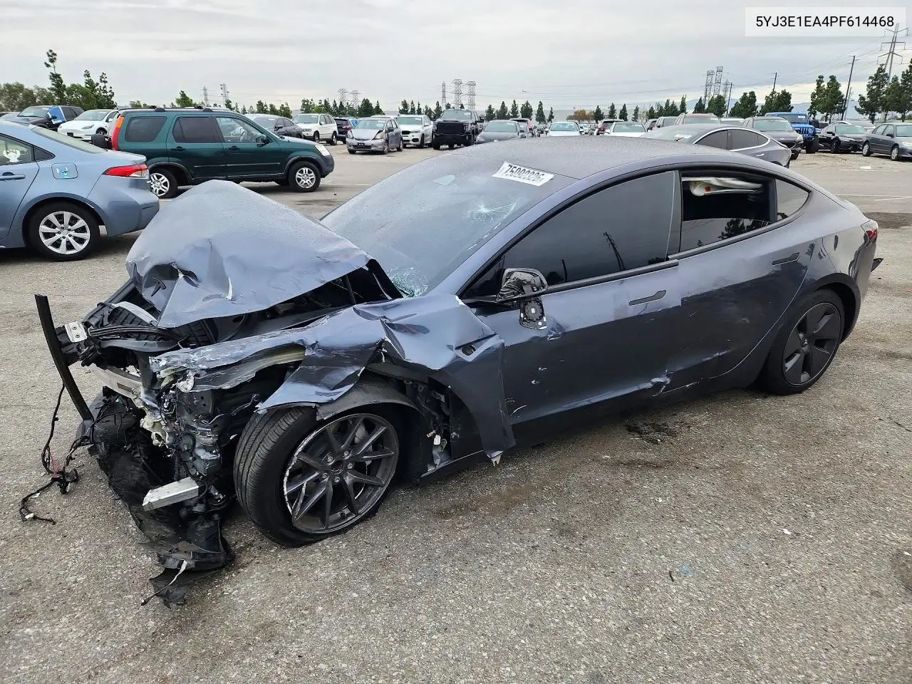 TESLA MODEL 3 2023, VIN 5YJ3E1EA4PF614468