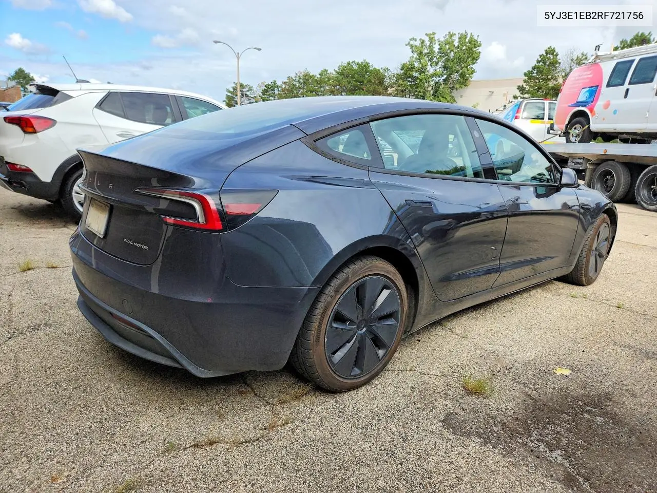 2024 TESLA MODEL 3 VIN 5YJ3E1EB2RF721756 — фото 3