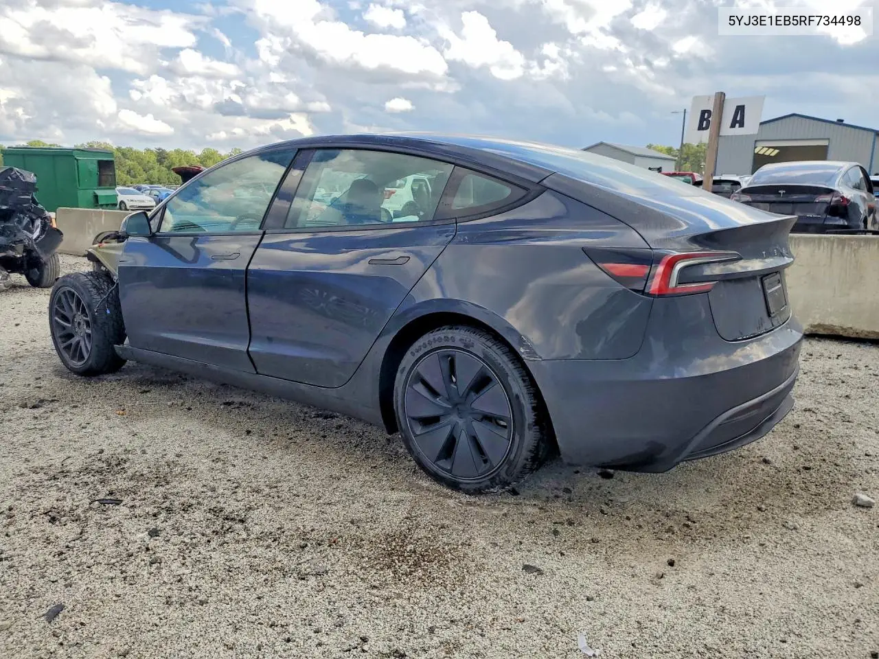 2024 TESLA MODEL 3 VIN 5YJ3E1EB5RF734498 — фото 2