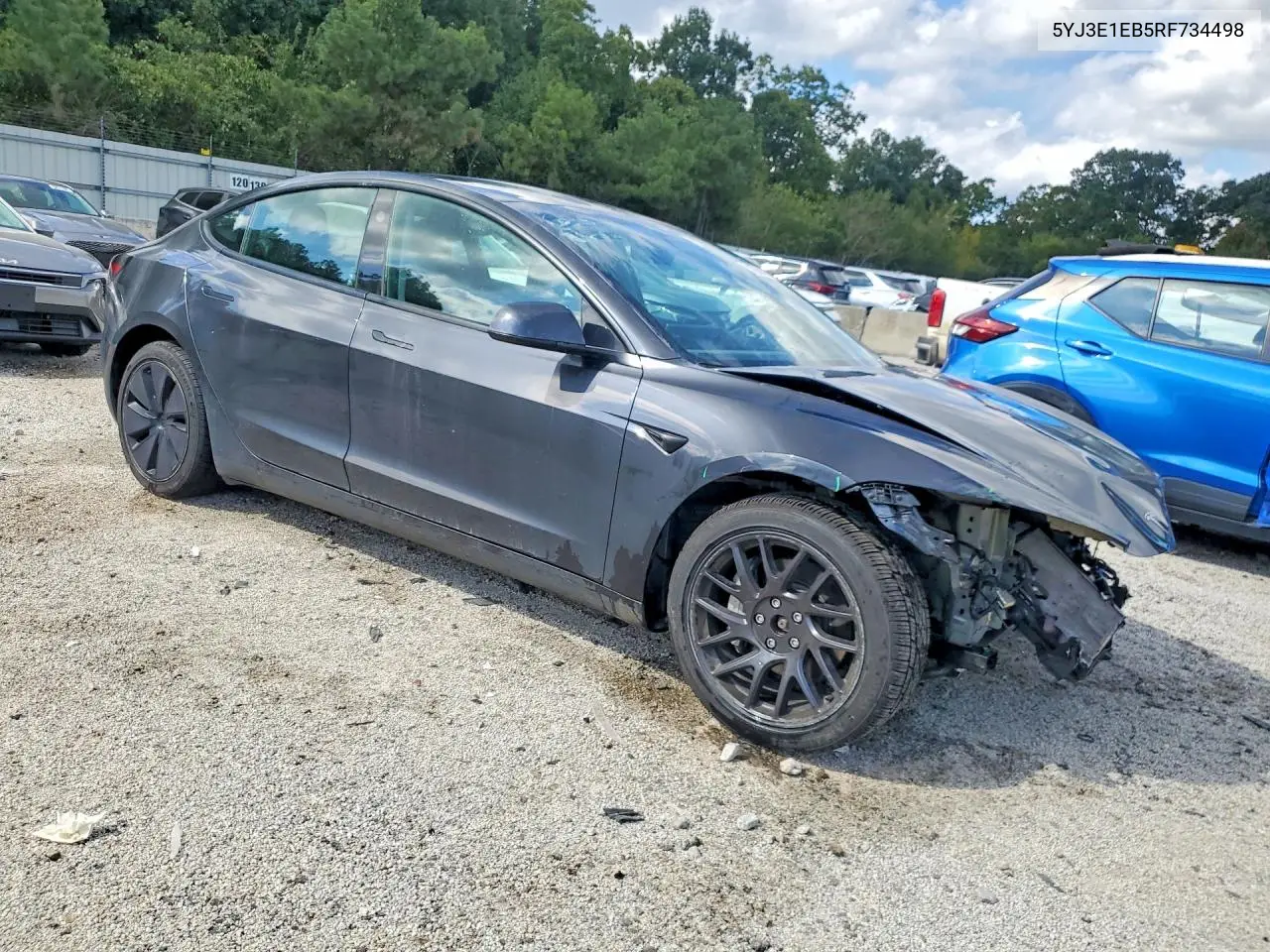 2024 TESLA MODEL 3 VIN 5YJ3E1EB5RF734498 — фото 4