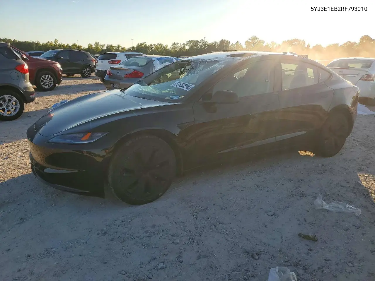 TESLA MODEL 3 2024, VIN 5YJ3E1EB2RF793010