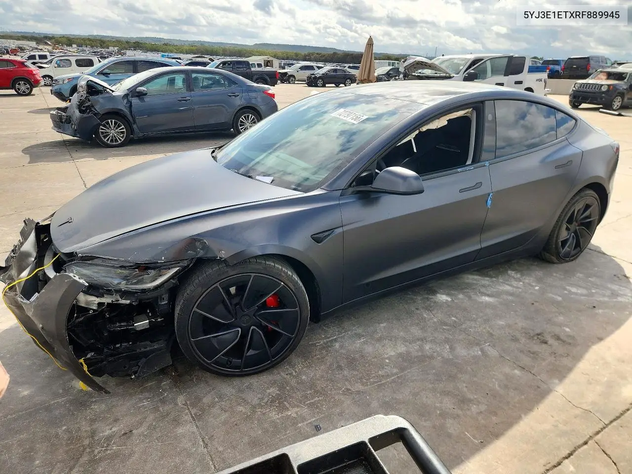 TESLA MODEL 3 2024, VIN 5YJ3E1ETXRF889945