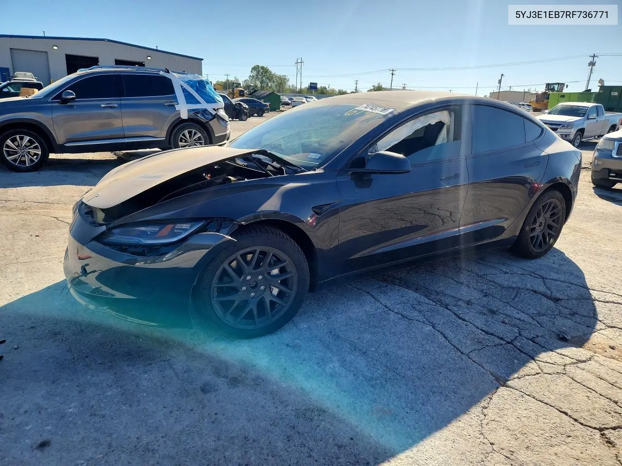 TESLA MODEL 3 2024, VIN 5YJ3E1EB7RF736771