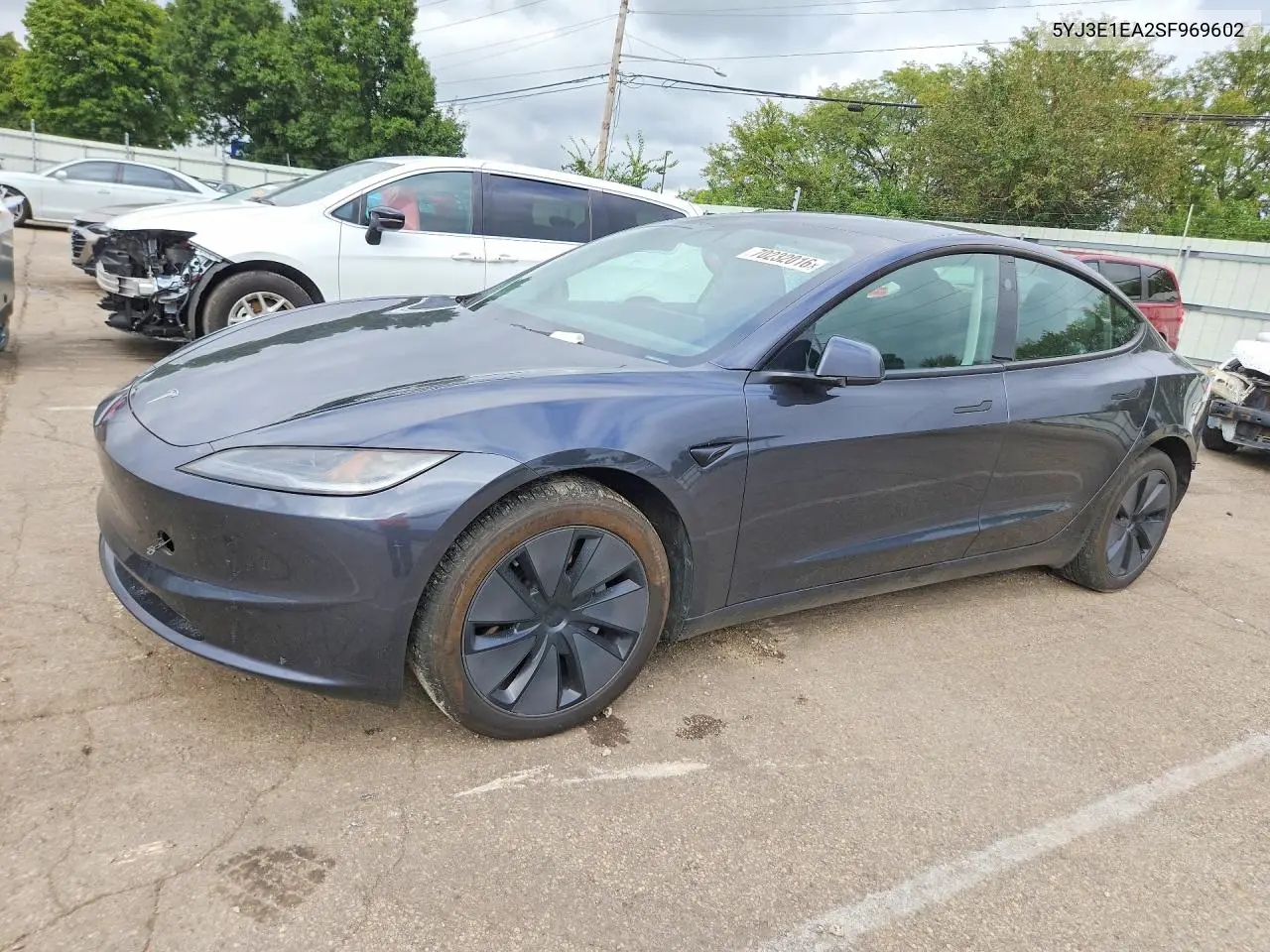 TESLA MODEL 3 2025, VIN 5YJ3E1EA2SF969602