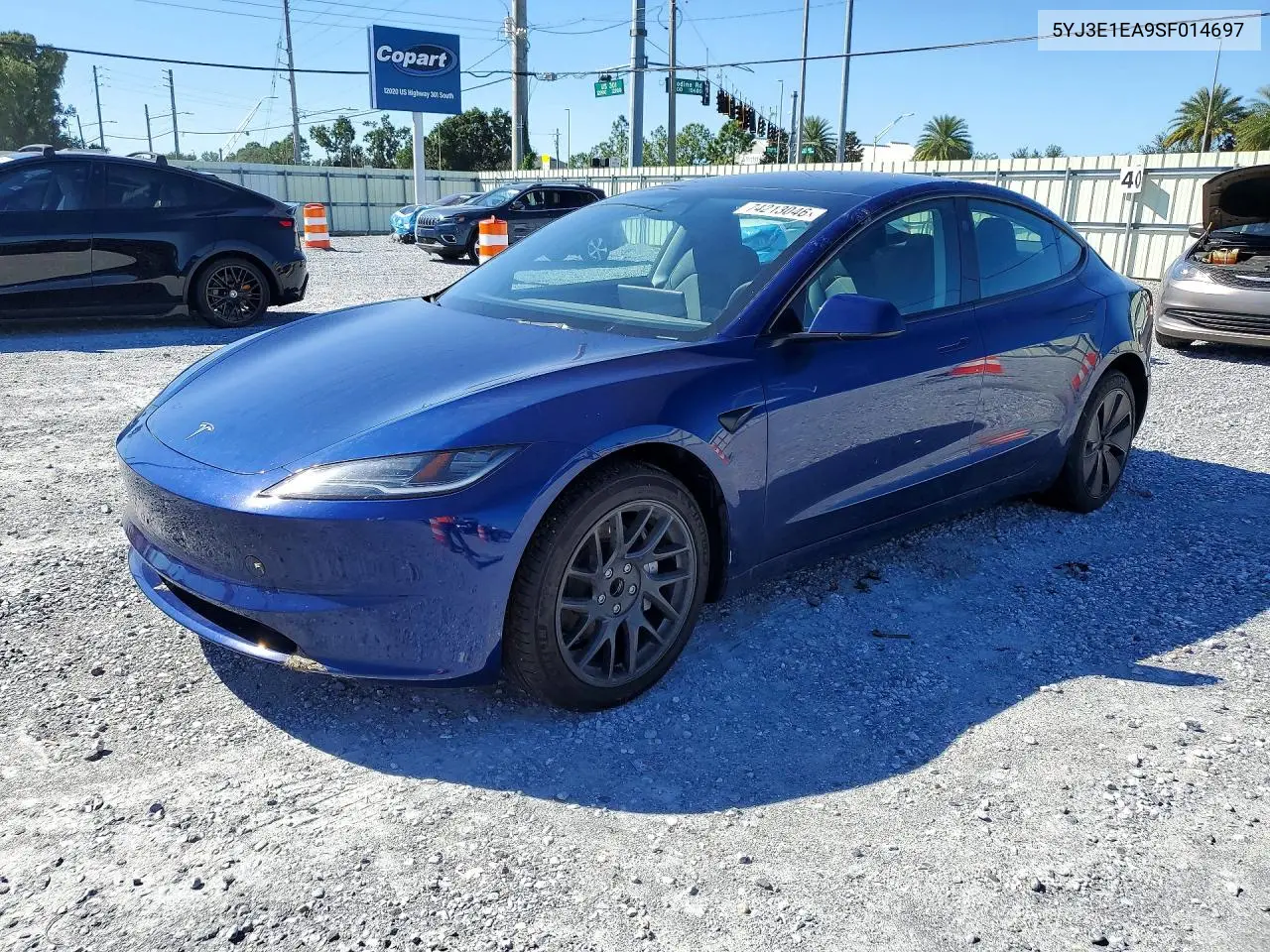 TESLA MODEL 3 2025, VIN 5YJ3E1EA9SF014697