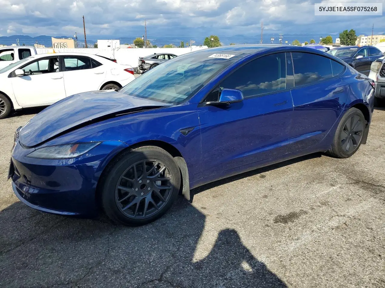 TESLA MODEL 3 2025, VIN 5YJ3E1EA5SF075268