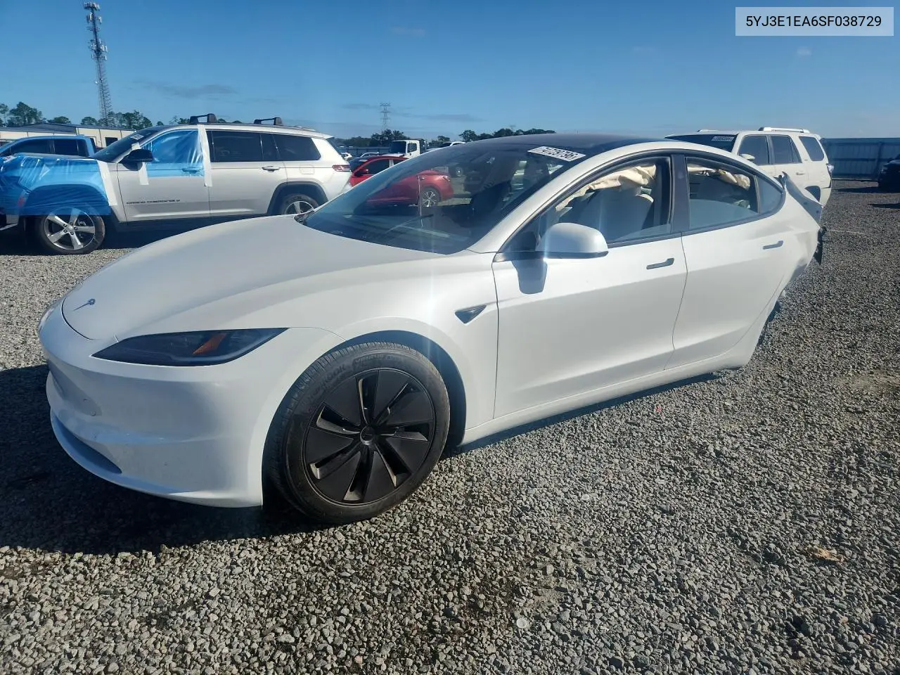 TESLA MODEL 3 2025, VIN 5YJ3E1EA6SF038729