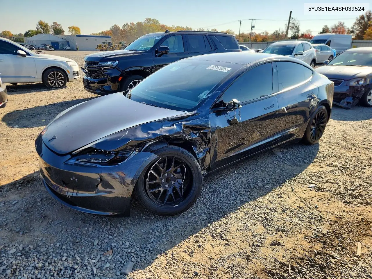 TESLA MODEL 3 2025, VIN 5YJ3E1EA4SF039524