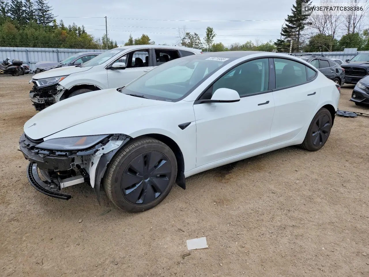 TESLA MODEL 3 2026, VIN LRW3E7FA7TC838386