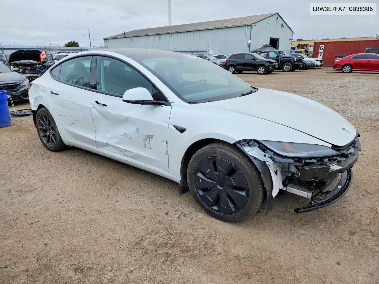 2026 TESLA MODEL 3 VIN LRW3E7FA7TC838386 — фото 4