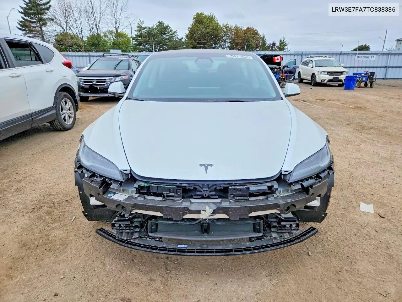2026 TESLA MODEL 3 VIN LRW3E7FA7TC838386 — фото 5