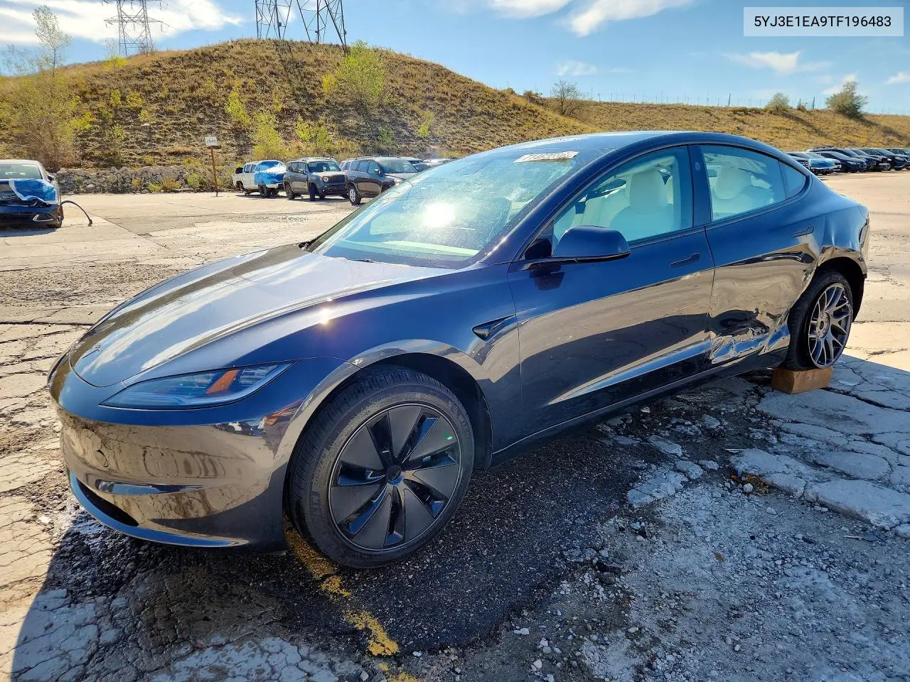 TESLA MODEL 3 2026, VIN 5YJ3E1EA9TF196483