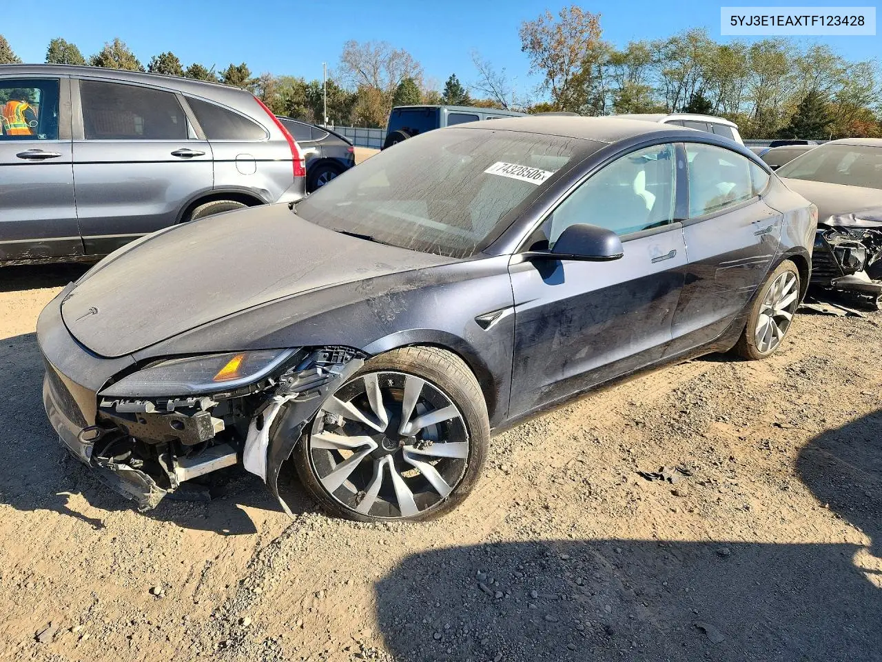 TESLA MODEL 3 2026, VIN 5YJ3E1EAXTF123428