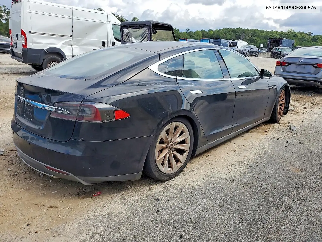 2012 TESLA MODEL S VIN 5YJSA1DP9CFS00576 — фото 3