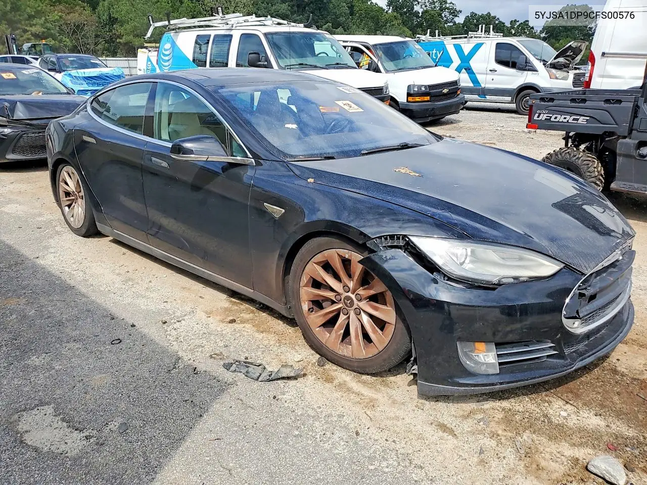 2012 TESLA MODEL S VIN 5YJSA1DP9CFS00576 — фото 4