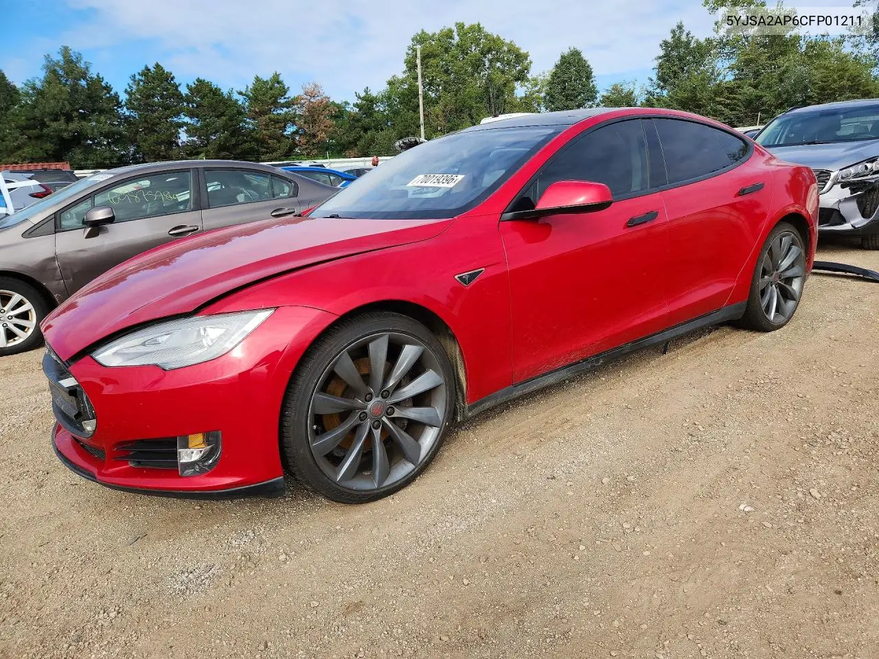 TESLA MODEL S 2012, VIN 5YJSA2AP6CFP01211