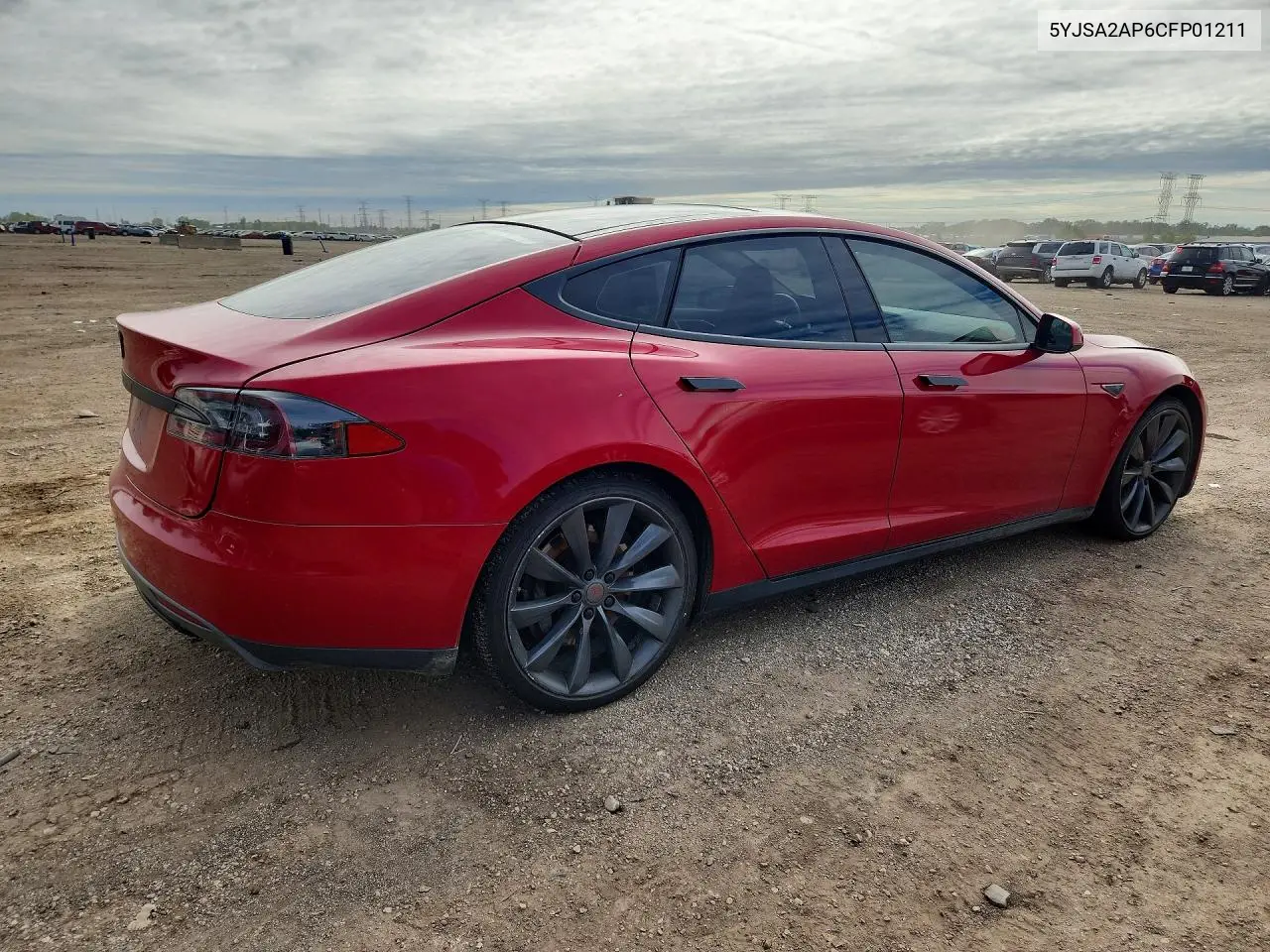2012 TESLA MODEL S VIN 5YJSA2AP6CFP01211 — фото 3