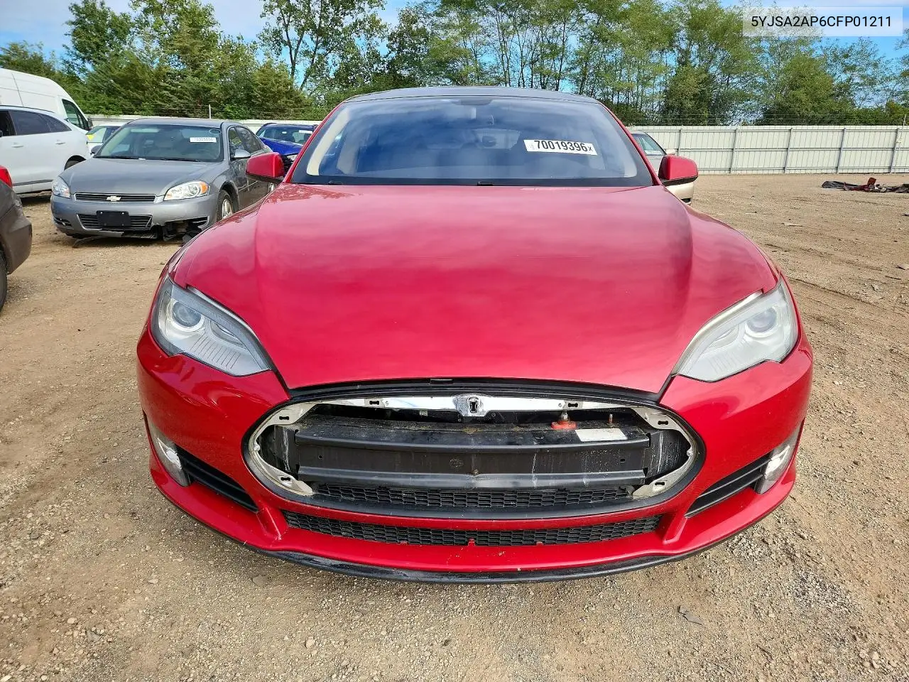2012 TESLA MODEL S VIN 5YJSA2AP6CFP01211 — фото 5