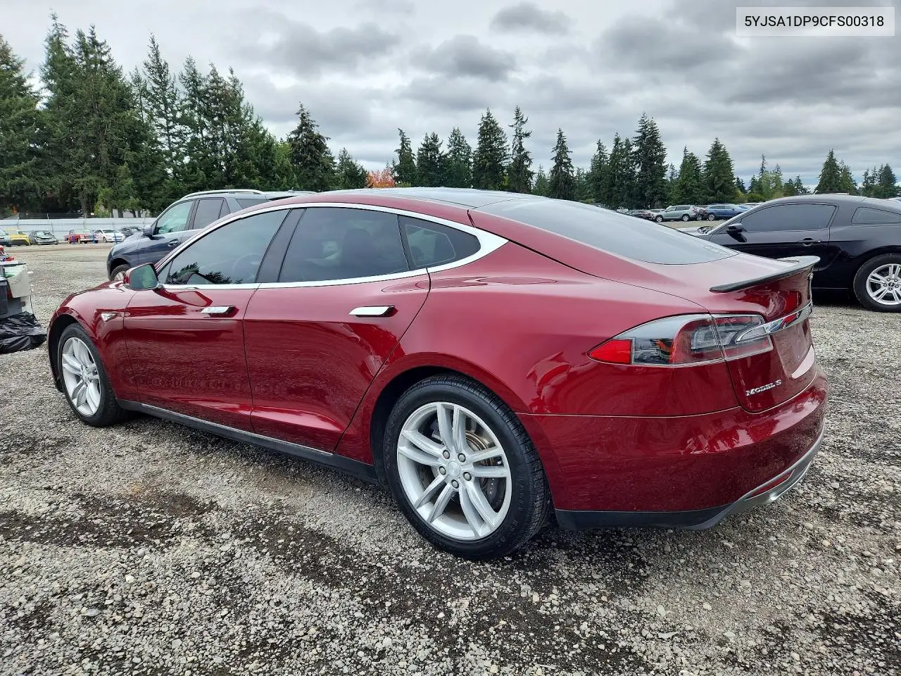 2012 TESLA MODEL S VIN 5YJSA1DP9CFS00318 — фото 2