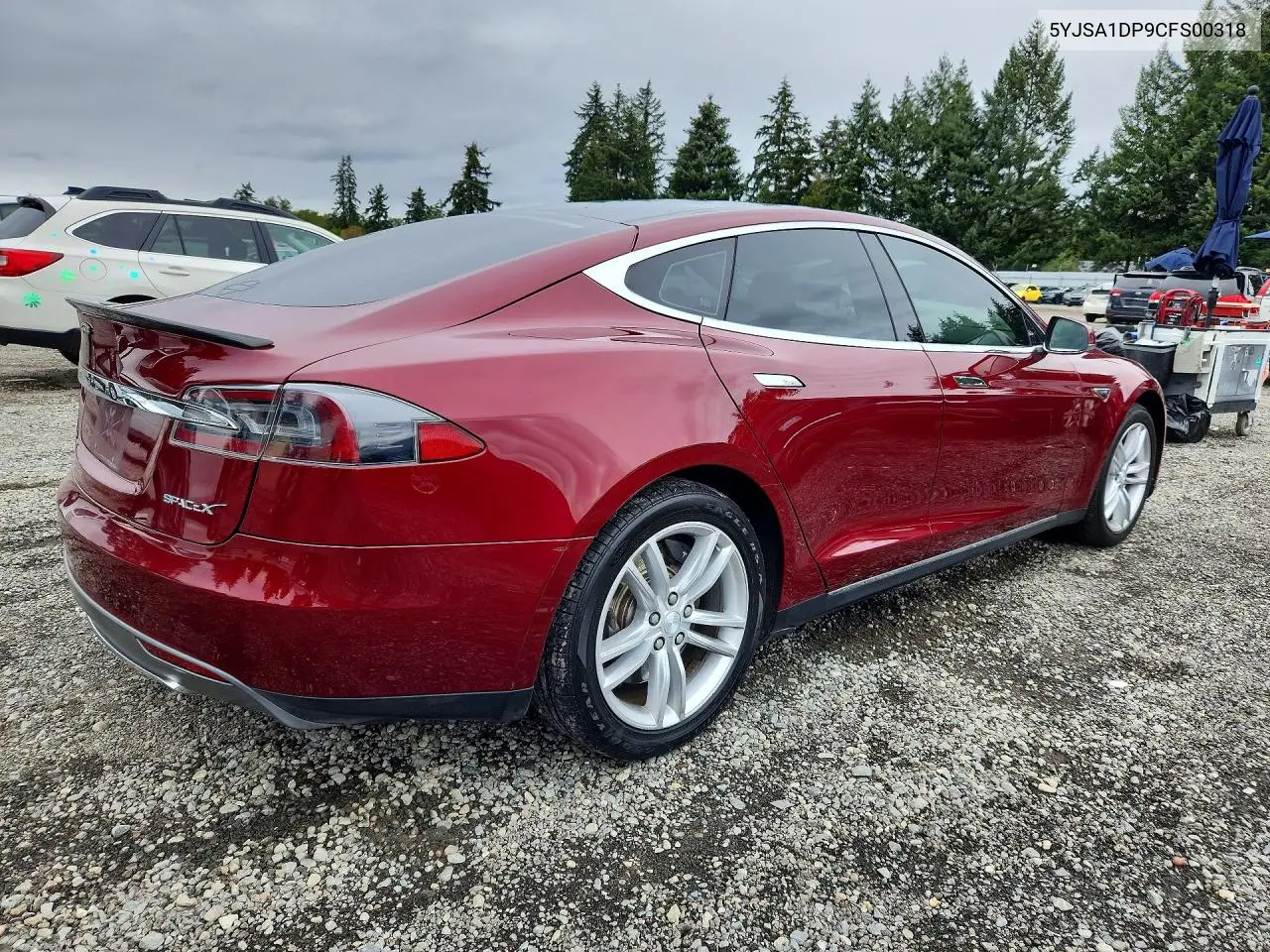 2012 TESLA MODEL S VIN 5YJSA1DP9CFS00318 — фото 3