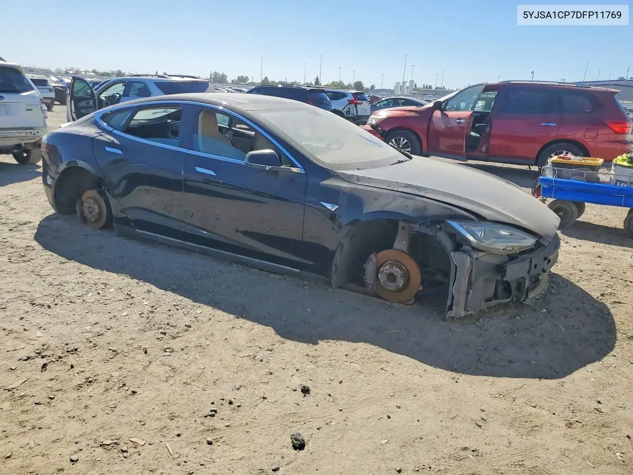 2013 TESLA MODEL S VIN 5YJSA1CP7DFP11769 — фото 4