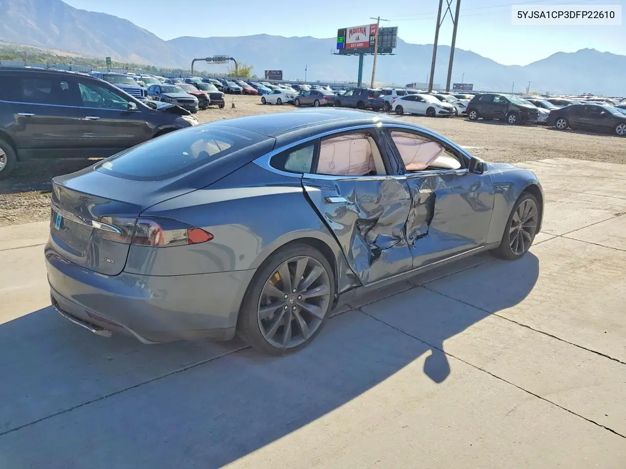2013 TESLA MODEL S VIN 5YJSA1CP3DFP22610 — фото 3