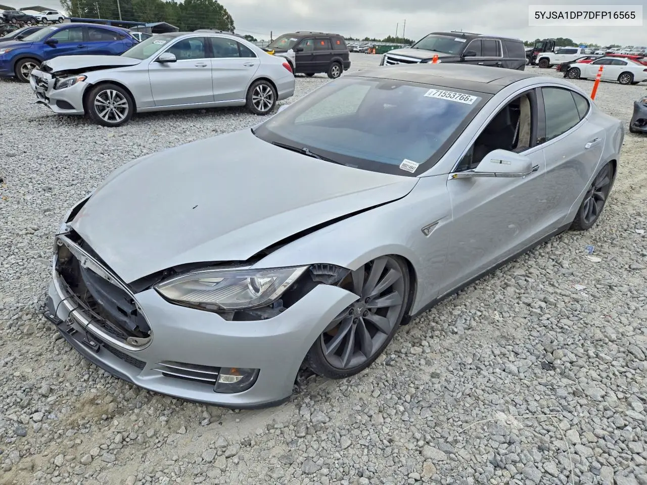 TESLA MODEL S 2013, VIN 5YJSA1DP7DFP16565
