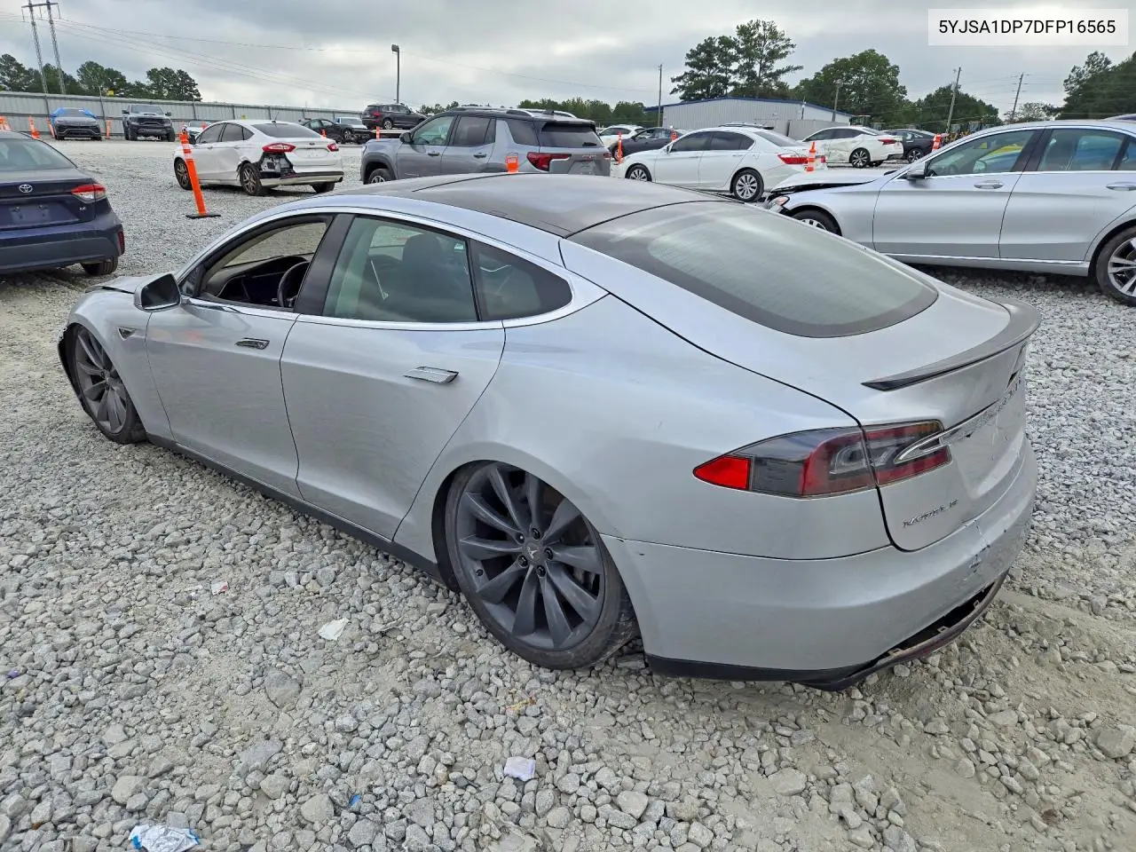 2013 TESLA MODEL S VIN 5YJSA1DP7DFP16565 — фото 2
