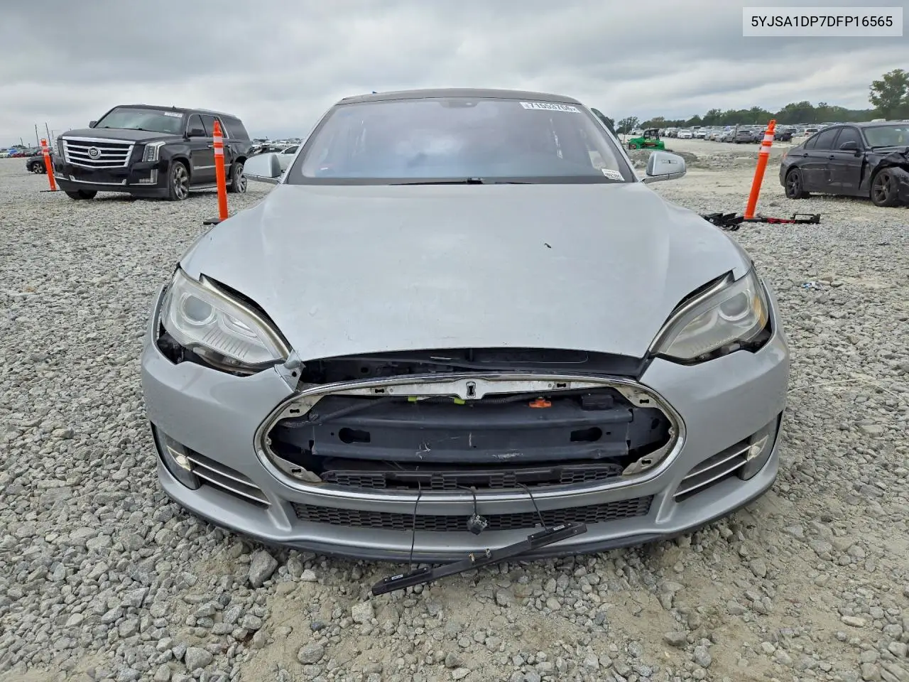 2013 TESLA MODEL S VIN 5YJSA1DP7DFP16565 — фото 5