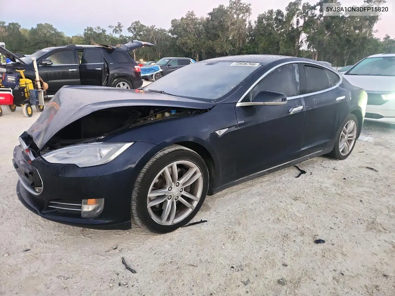 TESLA MODEL S 2013, VIN 5YJSA1CN3DFP15820