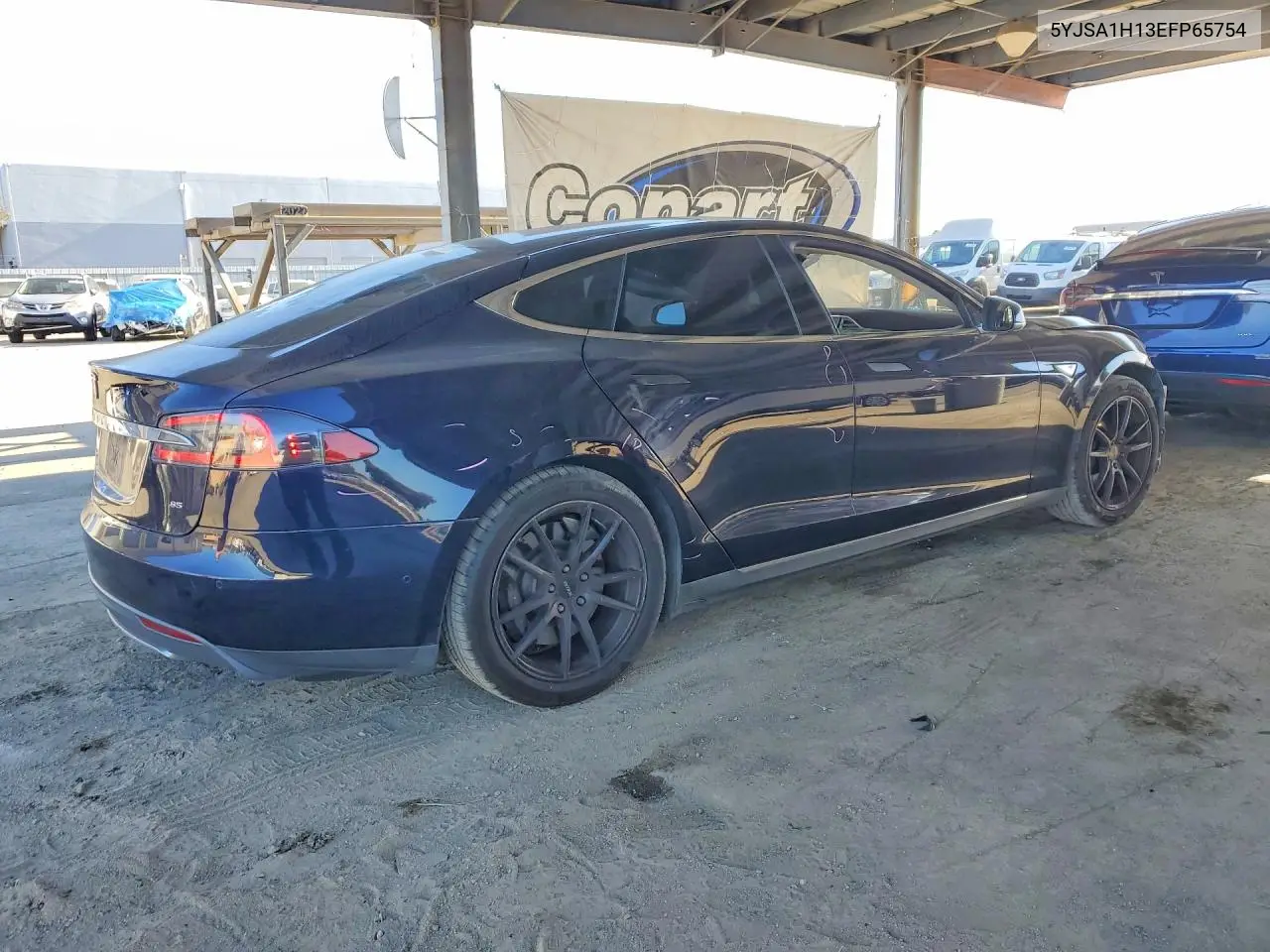 2014 TESLA MODEL S VIN 5YJSA1H13EFP65754 — фото 3