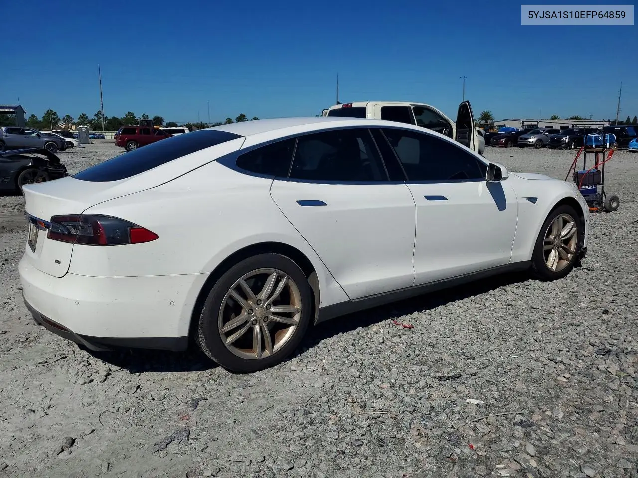 2014 TESLA MODEL S VIN 5YJSA1S10EFP64859 — фото 3