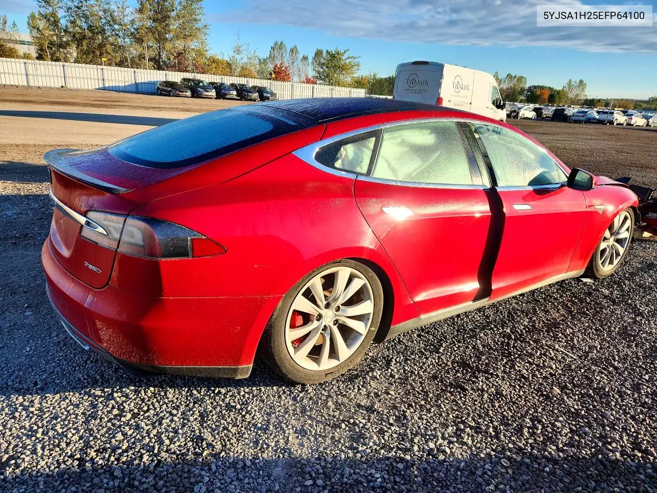 2014 TESLA MODEL S VIN 5YJSA1H25EFP64100 — фото 3
