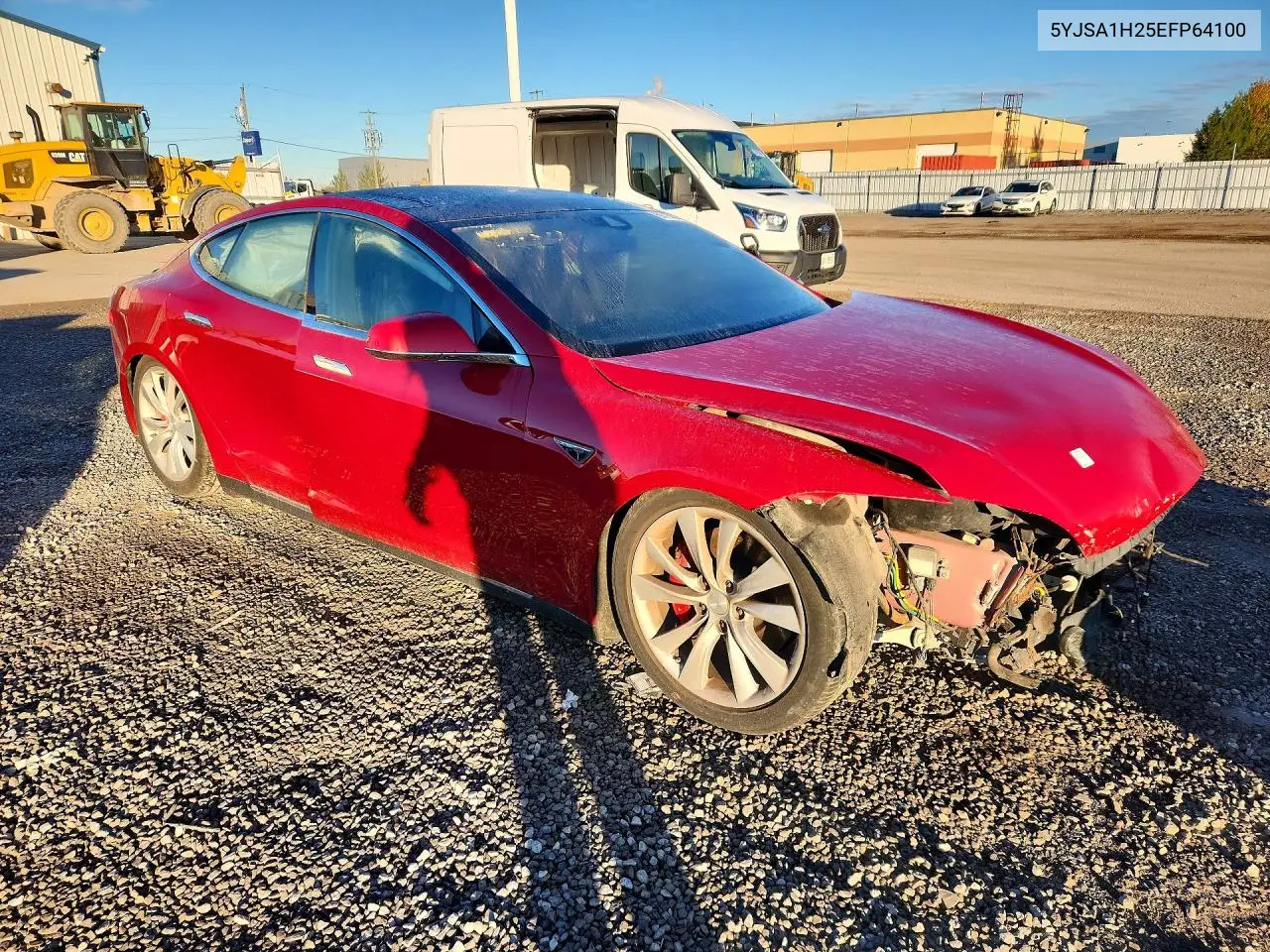 2014 TESLA MODEL S VIN 5YJSA1H25EFP64100 — фото 4