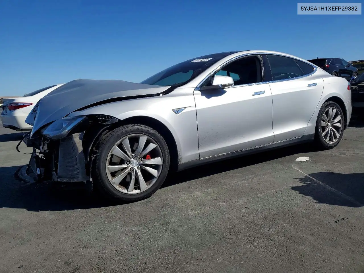 TESLA MODEL S 2014, VIN 5YJSA1H1XEFP29382