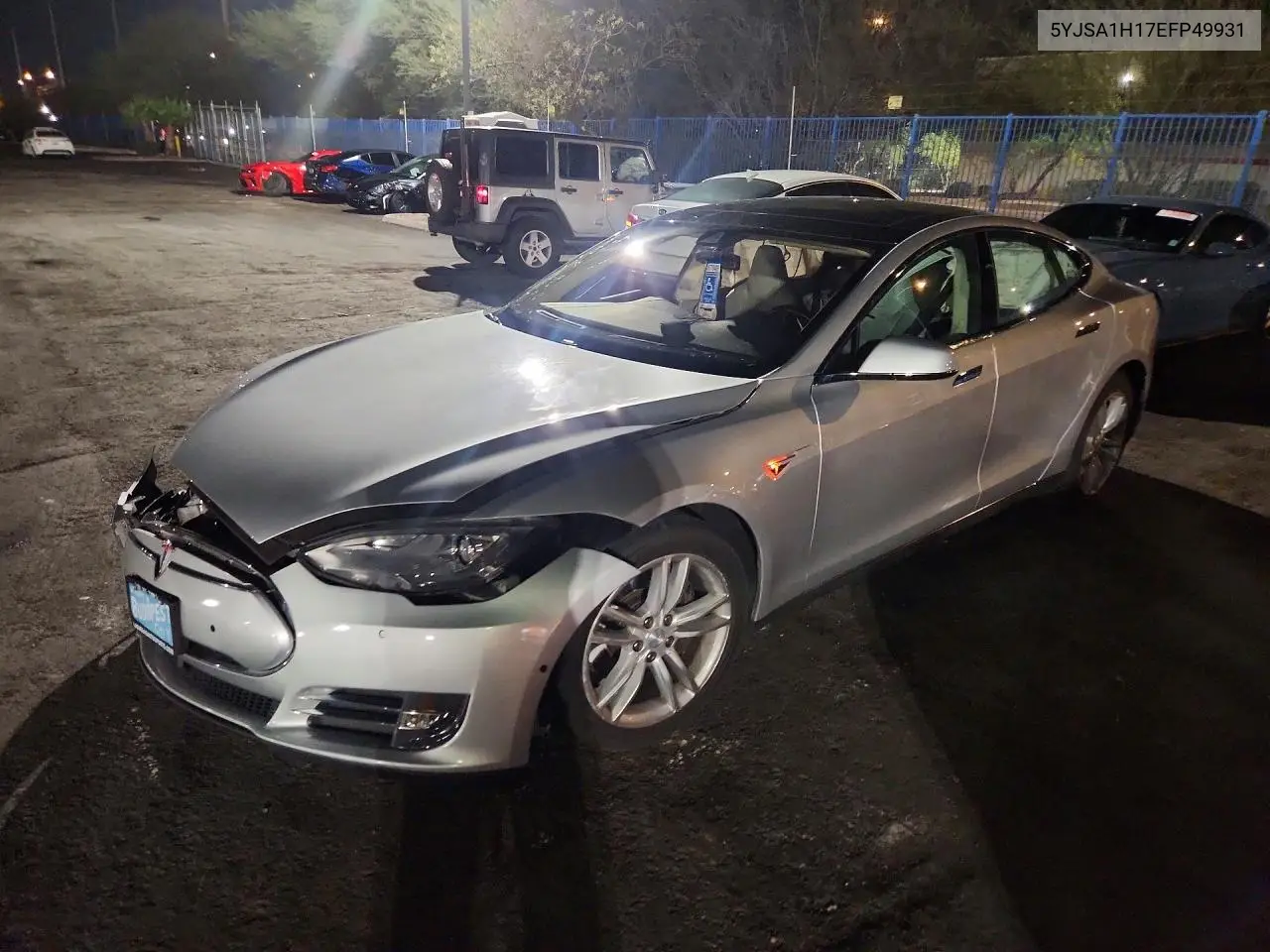 TESLA MODEL S 2014, VIN 5YJSA1H17EFP49931