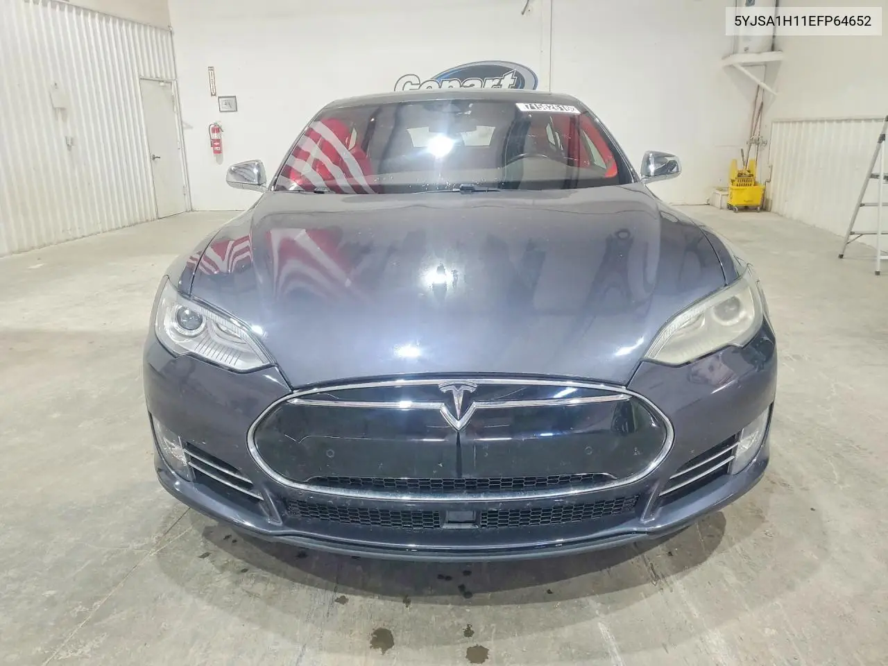 2014 TESLA MODEL S VIN 5YJSA1H11EFP64652 — фото 5