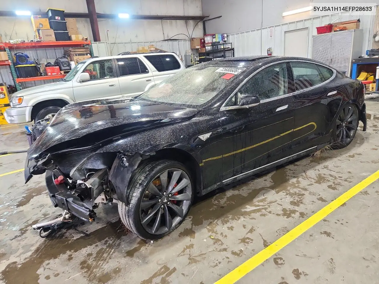 TESLA MODEL S 2014, VIN 5YJSA1H14EFP28633