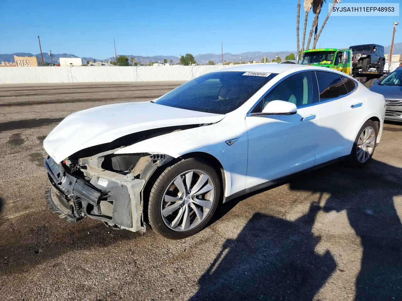 TESLA MODEL S 2014, VIN 5YJSA1H11EFP48953