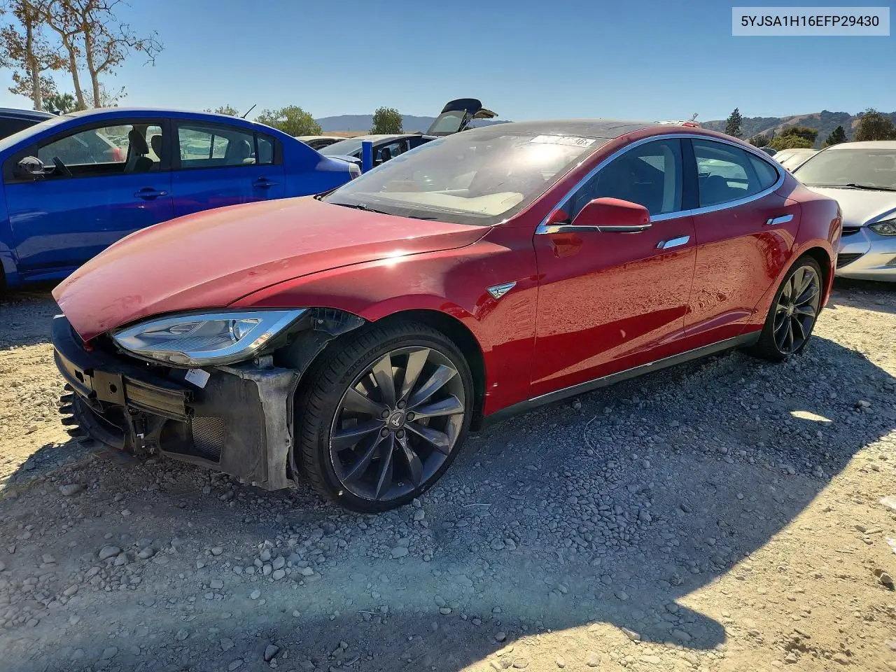 TESLA MODEL S 2014, VIN 5YJSA1H16EFP29430